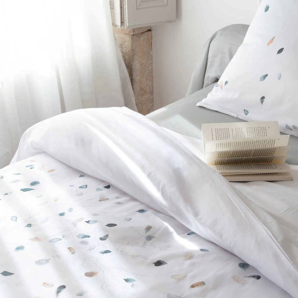 Ensemble drap et taie d'oreiller à imprimés minimaliste