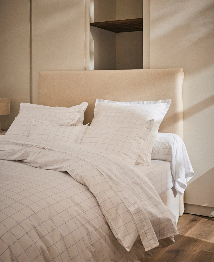 Linge de lit moderne à motif géométrique