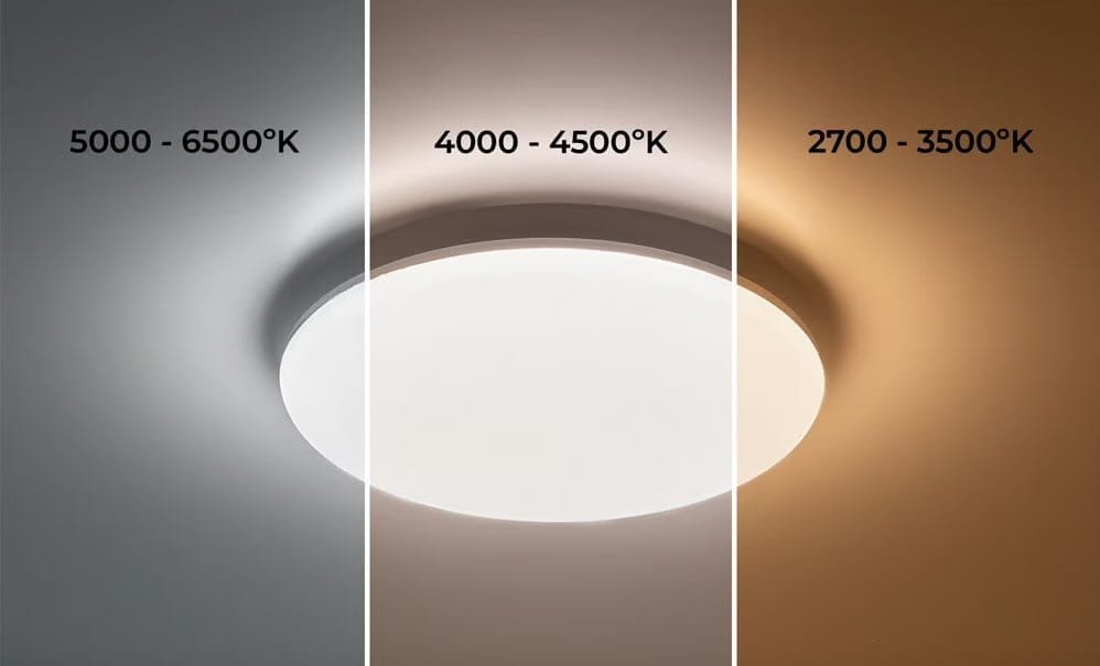 Température de lumière d’une pièce