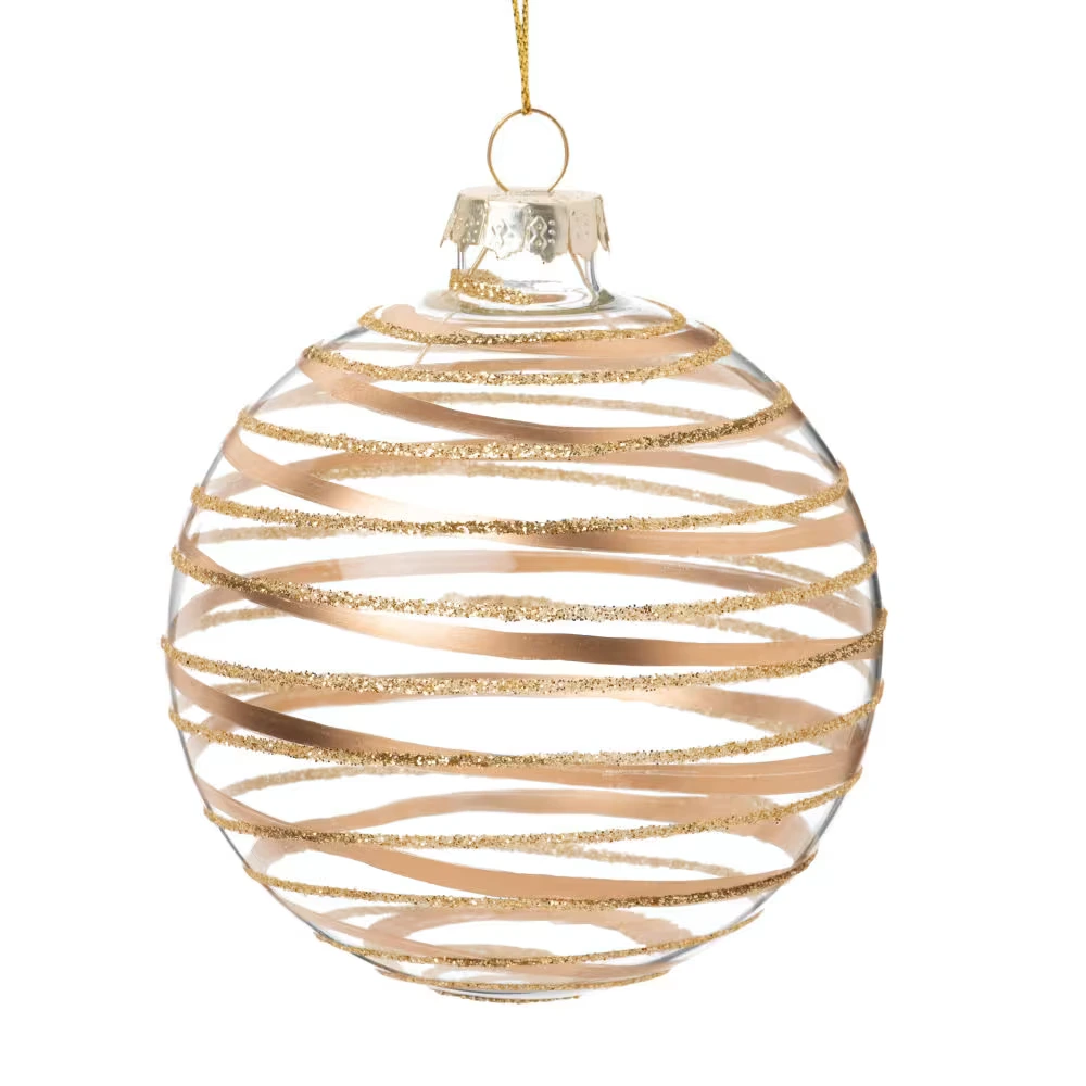 décoration du sapin de Noël : boule de Noël en verre