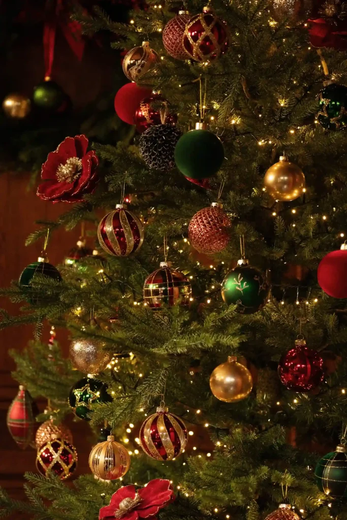 Les couleurs traditionnelles pour la décoration du sapin de Noël